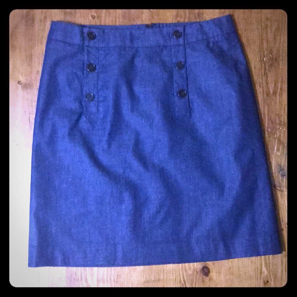 Blue sailor LOFT skirt